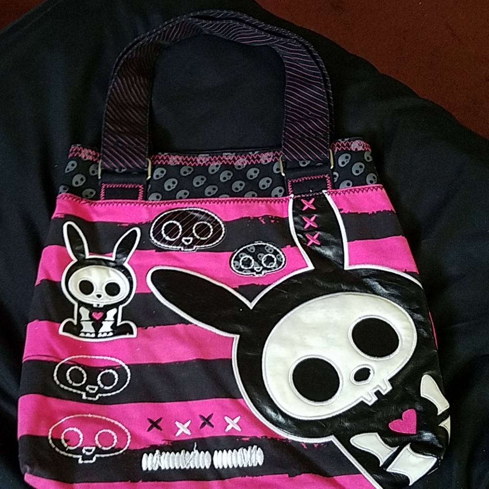 Skelanimals jak tote purse with matching wallet